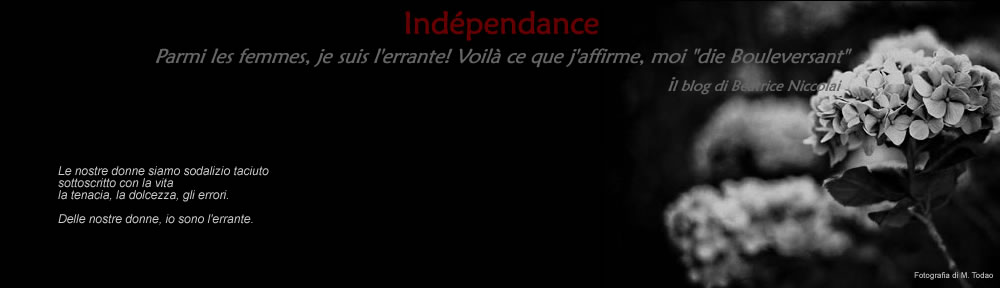 Indépendance – il blog di Beatrice Niccolai